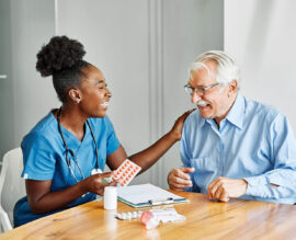 Home nursing service with patient consultation